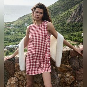 NWT Doen Coralie Dress in Scarlett Marilyn Gingham Size 8